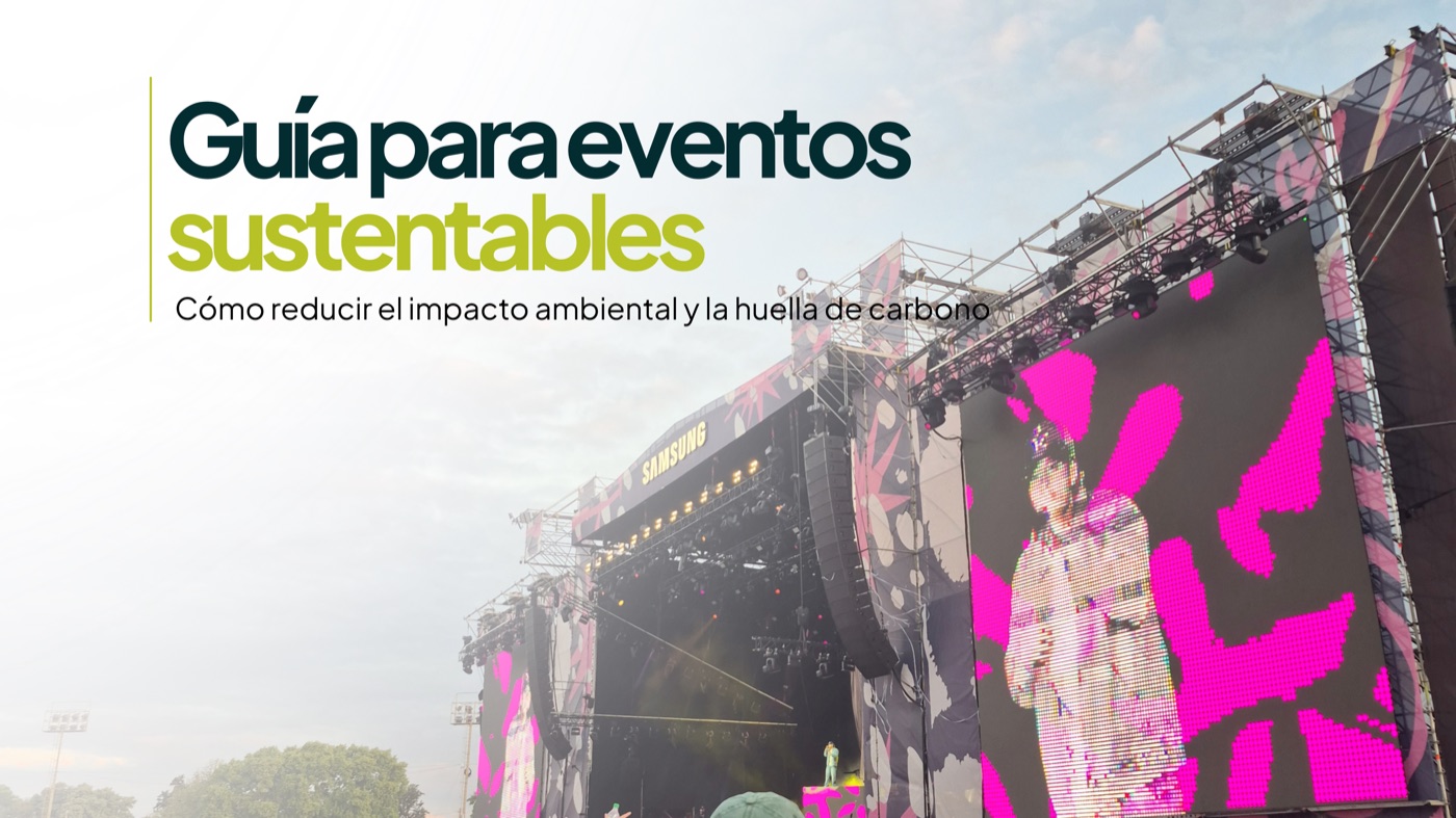 Evento sustentable con gestión ambiental activa